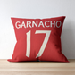 Garnacho 17 United Font Style Cushion Cover