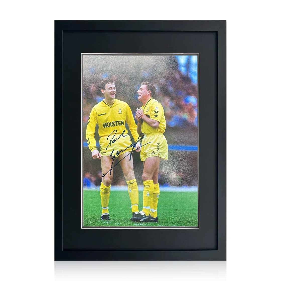Paul Gascoigne Signed Tottenham Hotspur Image Deluxe Mount Frame