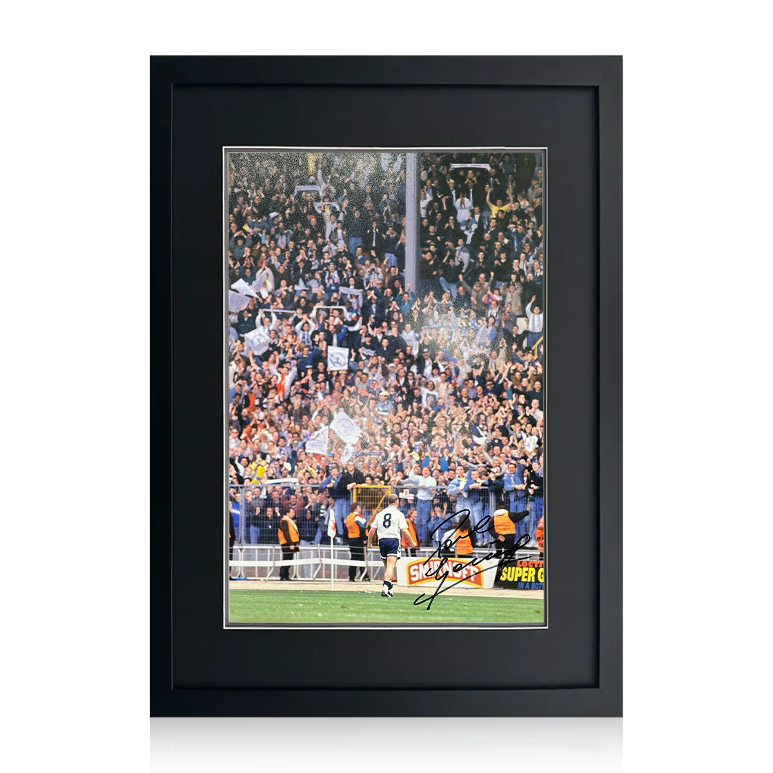 Paul Gascoigne Signed Tottenham Hotspur Image Deluxe Mount Frame