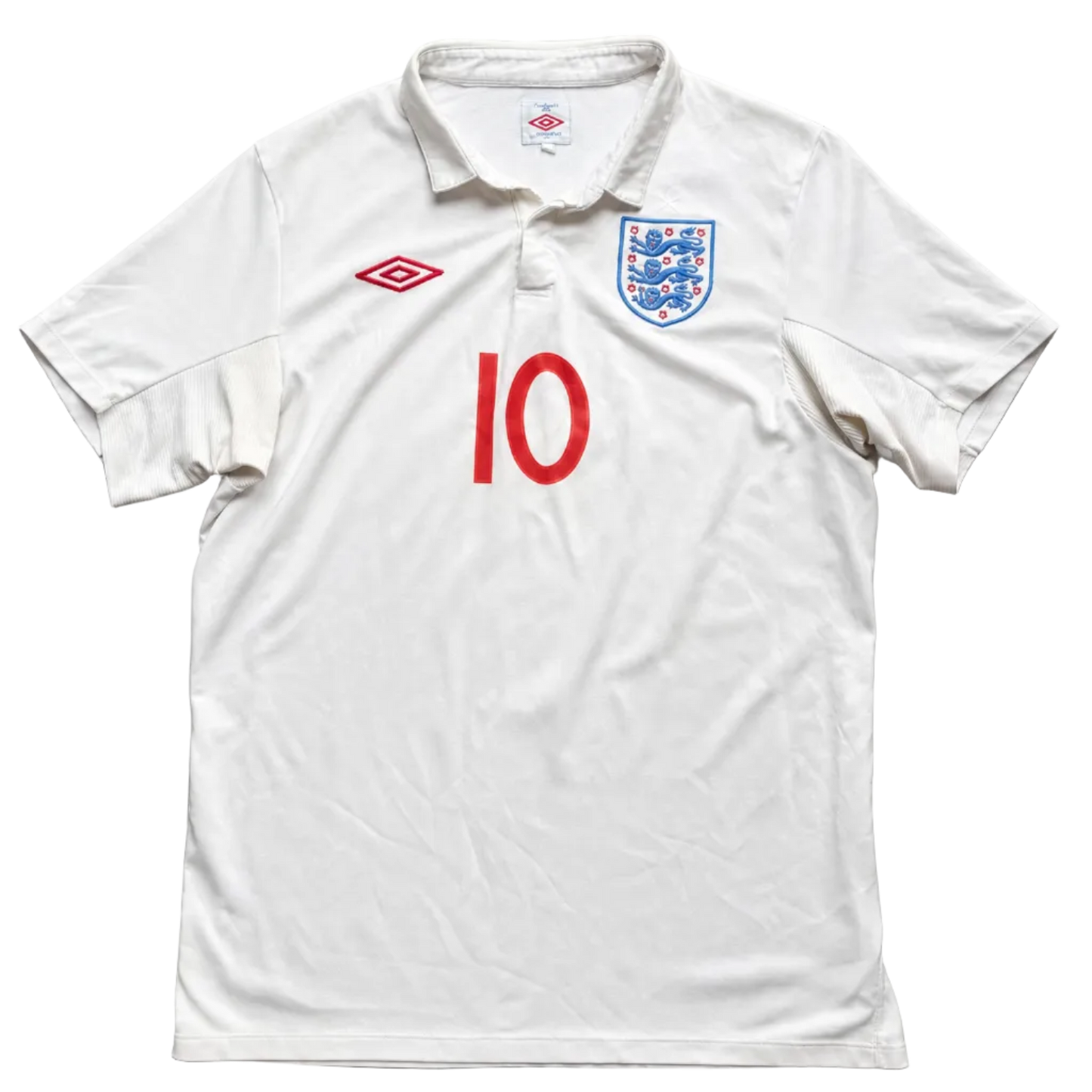 2010/11 England Home Shirt Umbro Rooney (L)