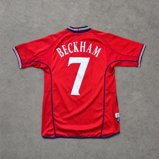 2002/04 England Away Shirt Umbro Beckham (S)