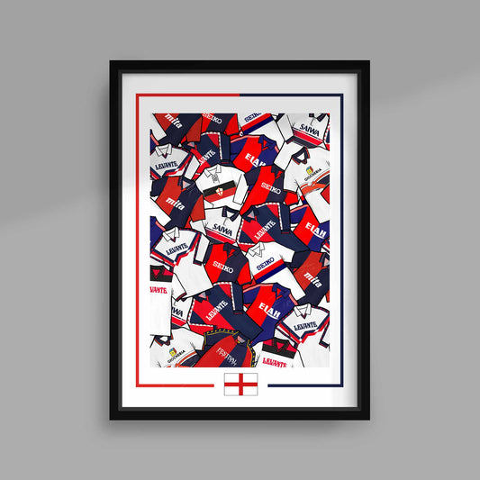 Genoa Retro Shirts Football Print