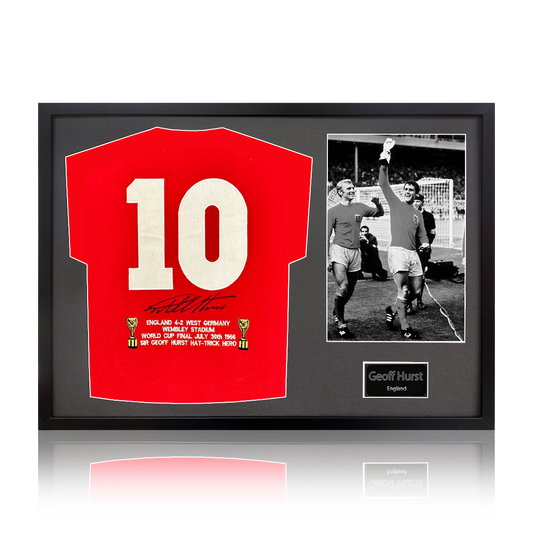 Geoff Hurst Signed England '66 Shirt Premium Frame