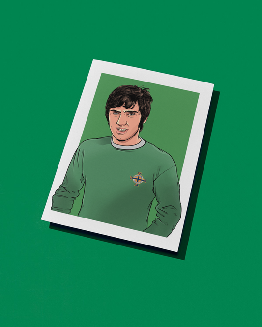 George Best Northern Ireland A3 Print