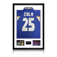 Gianfranco Zola Signed Chelsea Shirt Premium Frame