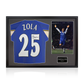 Gianfranco Zola Signed Chelsea Shirt Classic Frame