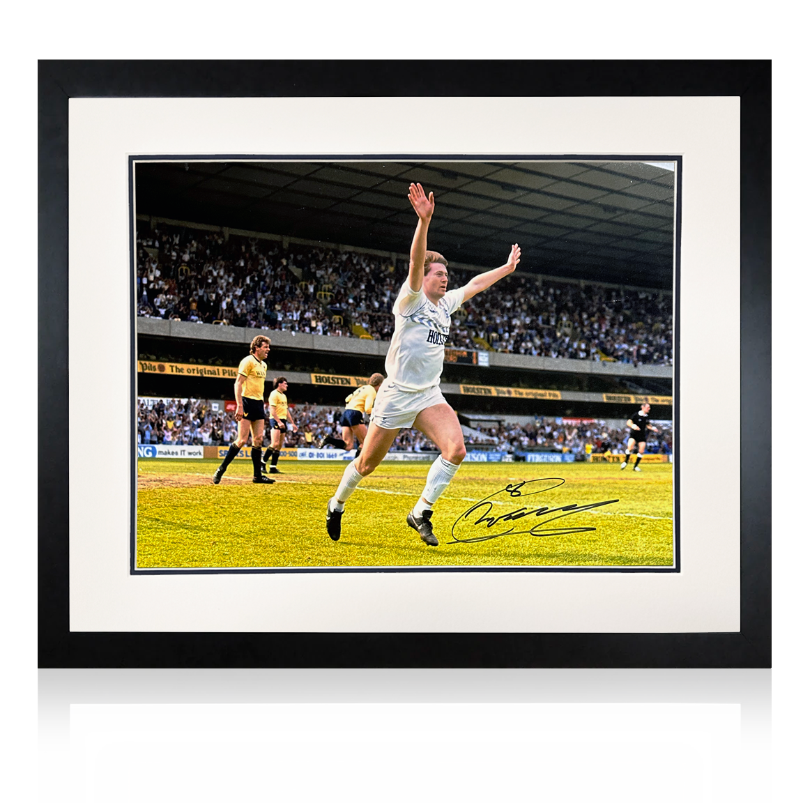 Chris Waddle Signed Tottenham Hotspur Signed Deluxe Mount Frame
