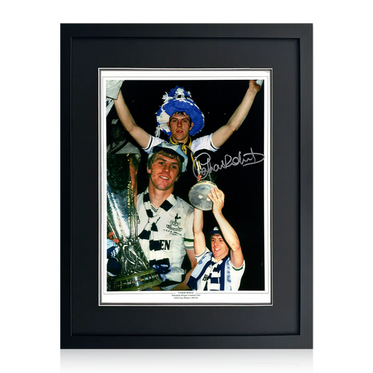 Graham Roberts Signed Tottenham Hotspur Image 2 Deluxe Mount Frame
