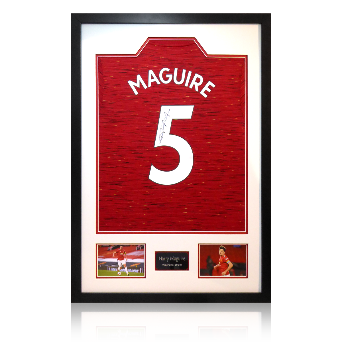 Harry Maguire Signed Manchester United Shirt Display