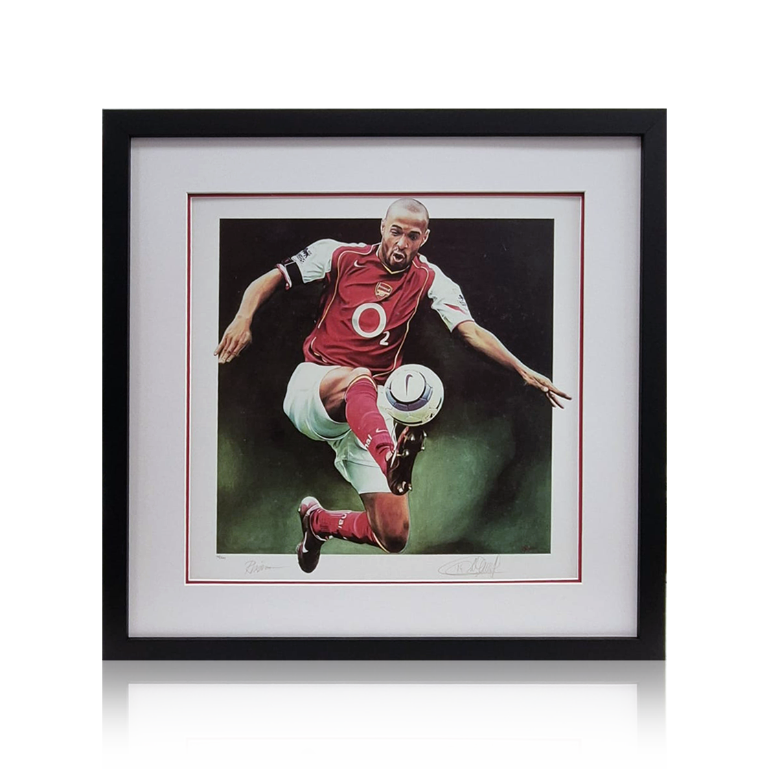 Thierry Henry Signed Arsenal Print Elite Frame (Limited Edition 14/500)