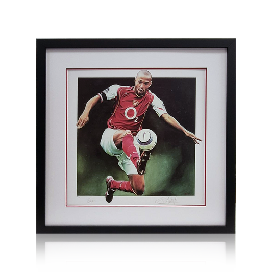 Thierry Henry Signed Arsenal Print Elite Frame (Limited Edition 14/500)