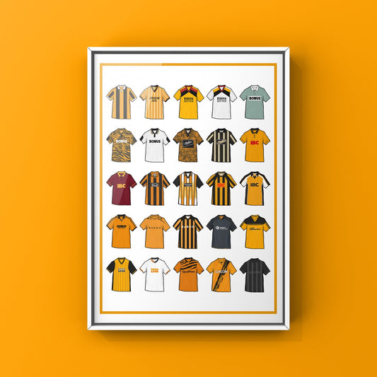 Hull Retro Shirts Football Print