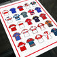 Hull KR Inspired Retro Shirts Rugby Print