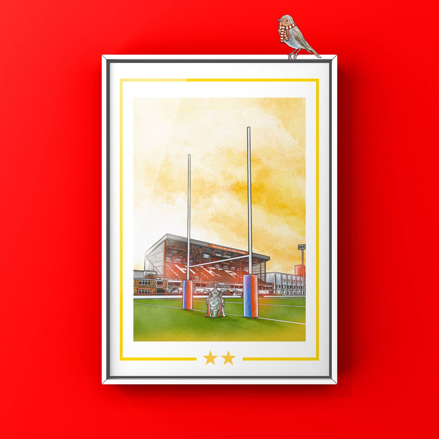 Robins Stadium Cup Winners 25 Rugby League Print