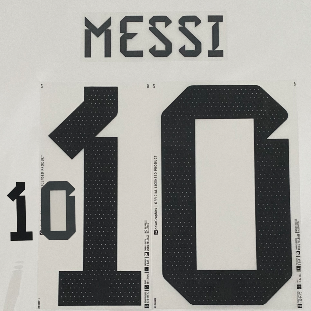 Messi 10 Argentina 2022 World Cup 2 Star Player Size Home Nameset