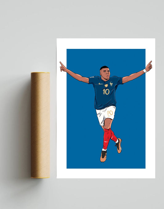 Kylian Mbappe France A3 Print