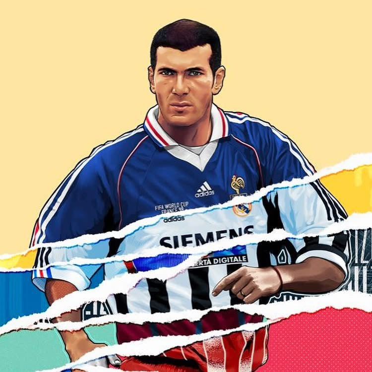 Zinedine Zidane A3 Print