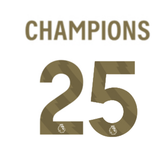 Champions 25 Player Size Official Name Sets 2024-25 - Player Size (Liverpool)