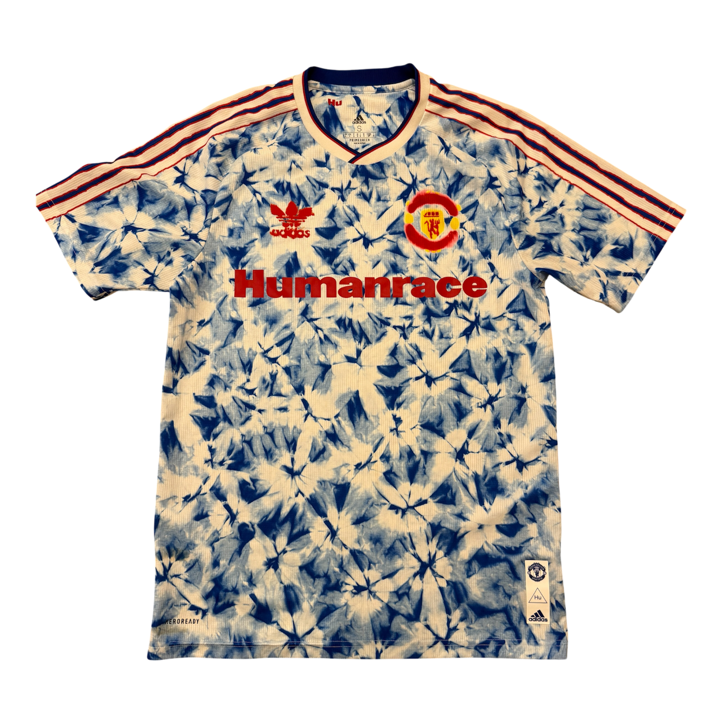 Manchester United Human Race Shirt - Small -Mint - Adidas GJ9084