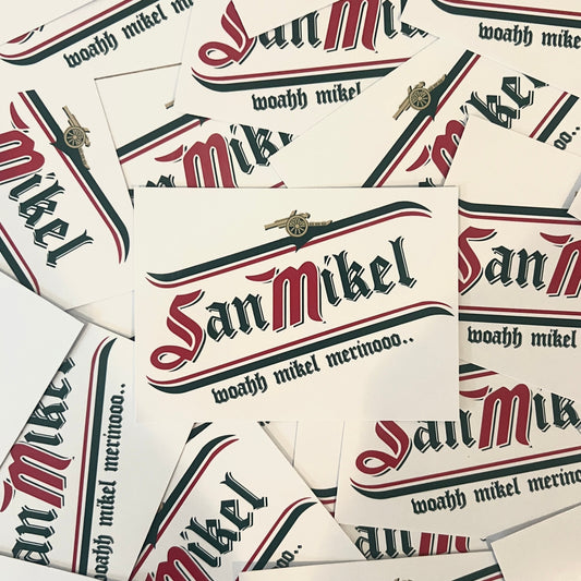 Mikel Merino x San Miguel Sticker