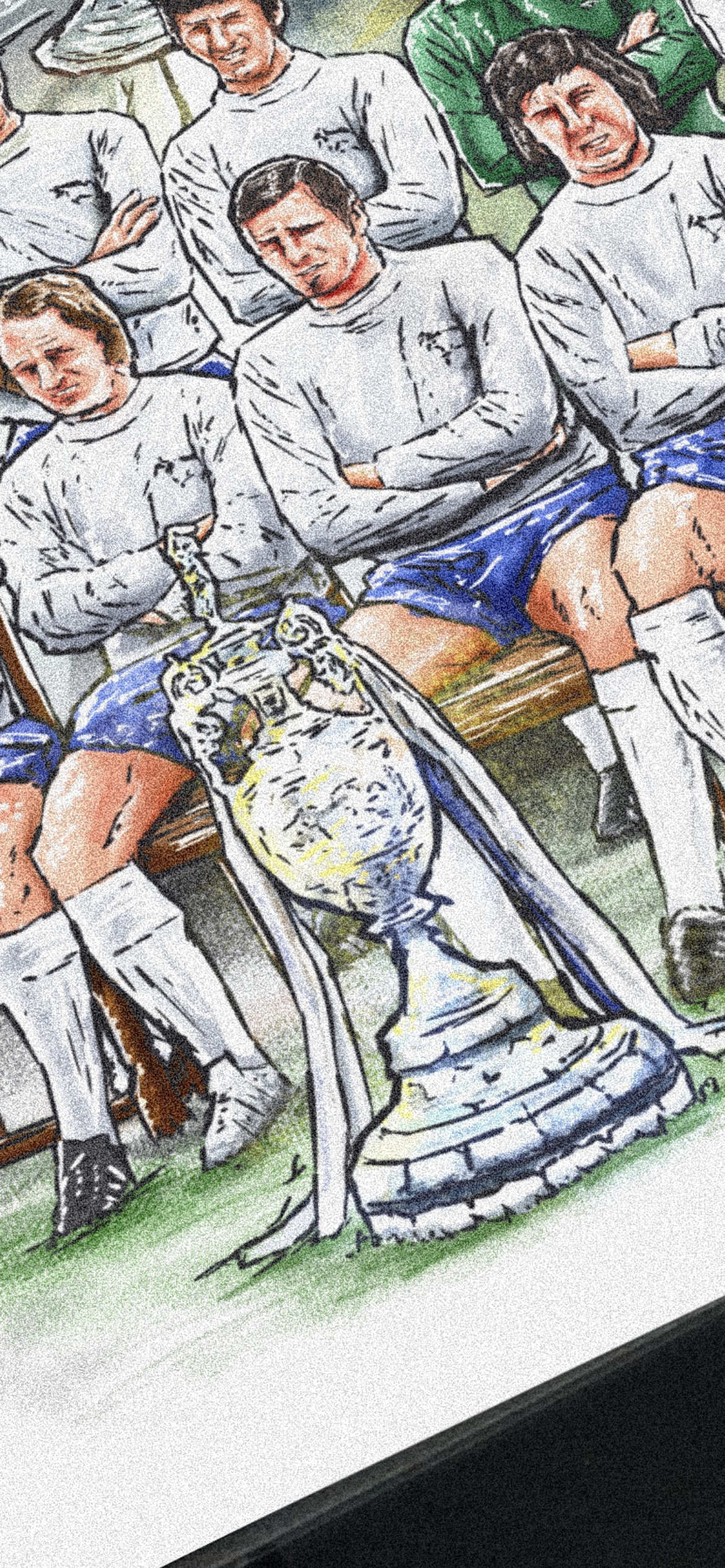 Brian Clough Derby Inspired 1972 Champions of England Artwork Poster Print