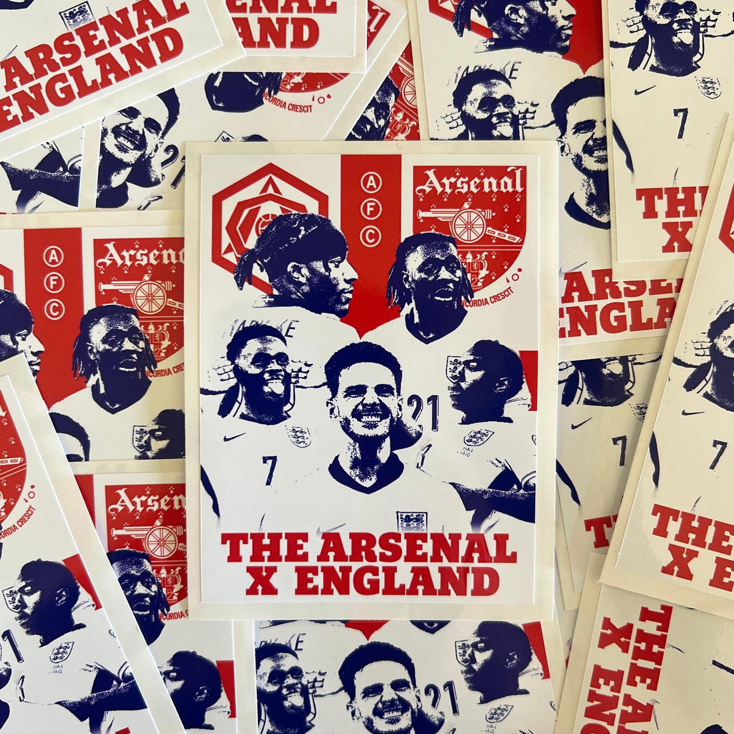 The Arsenal x England Stickers