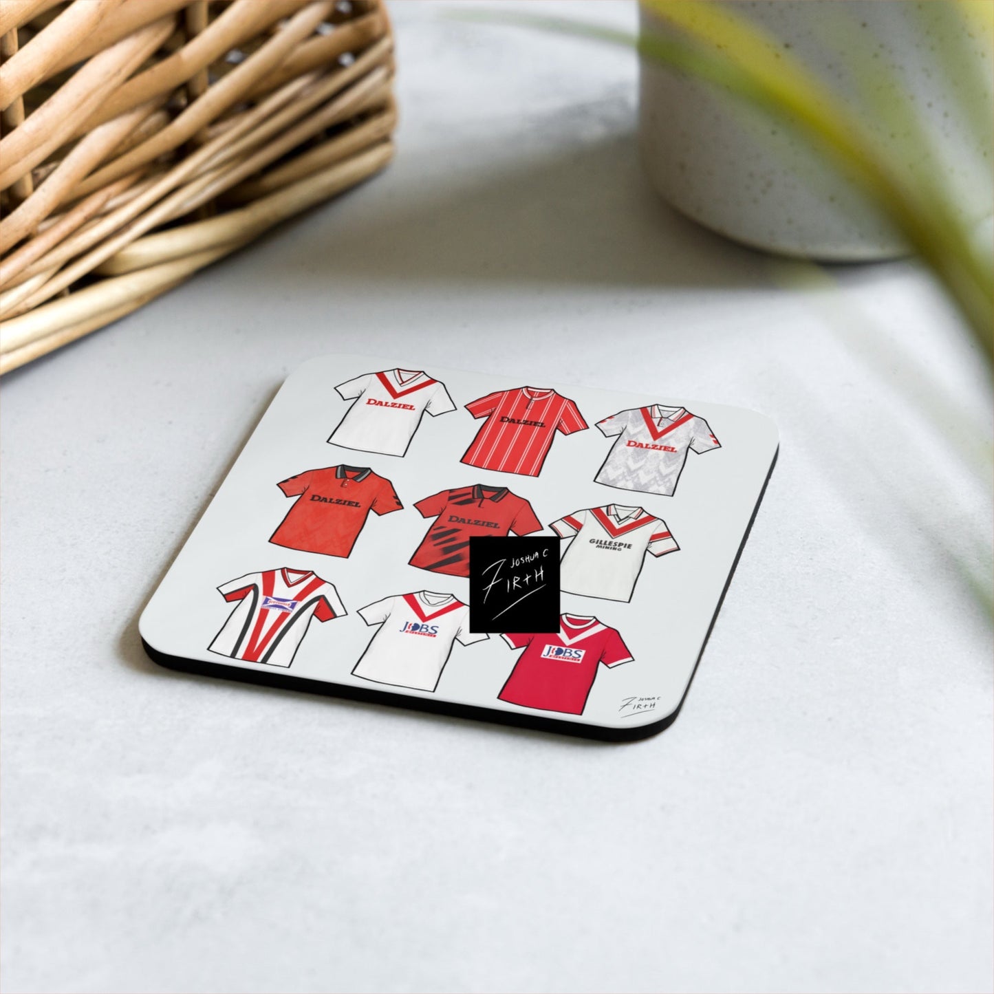 Airdrie Retro Shirts Memorabilia Football Coaster