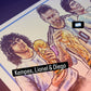 Argentina World Champions Kempes Messi Maradona Art Football Print