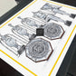 Leeds Inspired Major Trophies Football Print