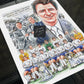 Brian Clough Derby Inspired 1972 Champions of England Artwork Poster Print