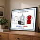 Leeds 1-0 Arsenal Inspired 1972 Centenary FA Cup Final Commemorative Print