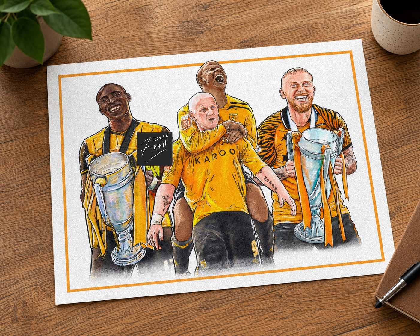 Hull Playoff Trophy Winners Football Art Print
