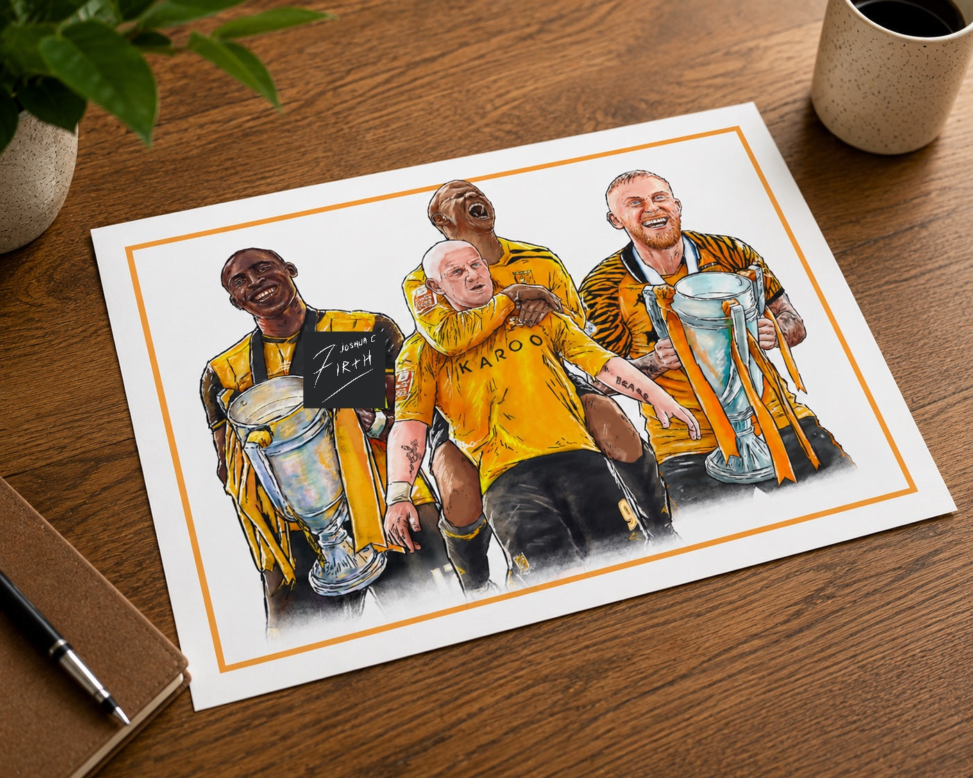 Hull Playoff Trophy Winners Football Art Print