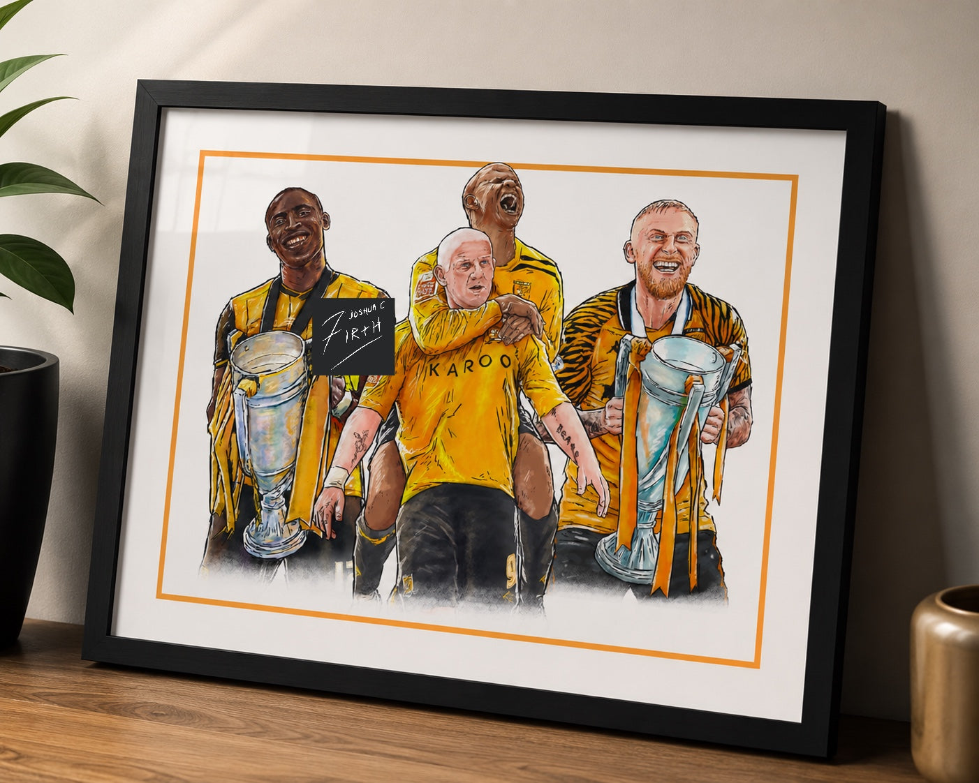Hull Playoff Trophy Winners Football Art Print