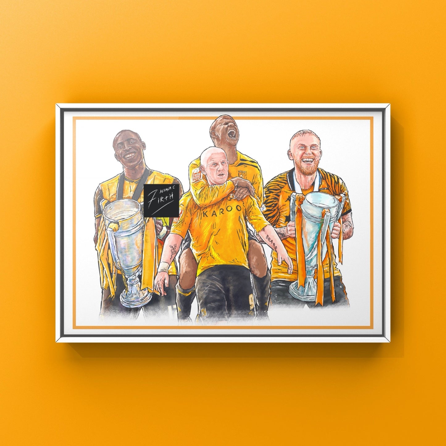Hull Playoff Trophy Winners Football Art Print