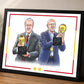 Spain World Champions Vicente Del Bosque Luis De La Fuente Art Football Print