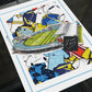 Yorkshire Inspired Retro Shirts & Headingley Stadium Cricket Print