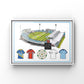Yorkshire Style Retro Shirts & Headingley Stadium Cricket Print
