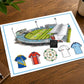 Yorkshire Style Retro Shirts & Headingley Stadium Cricket Print