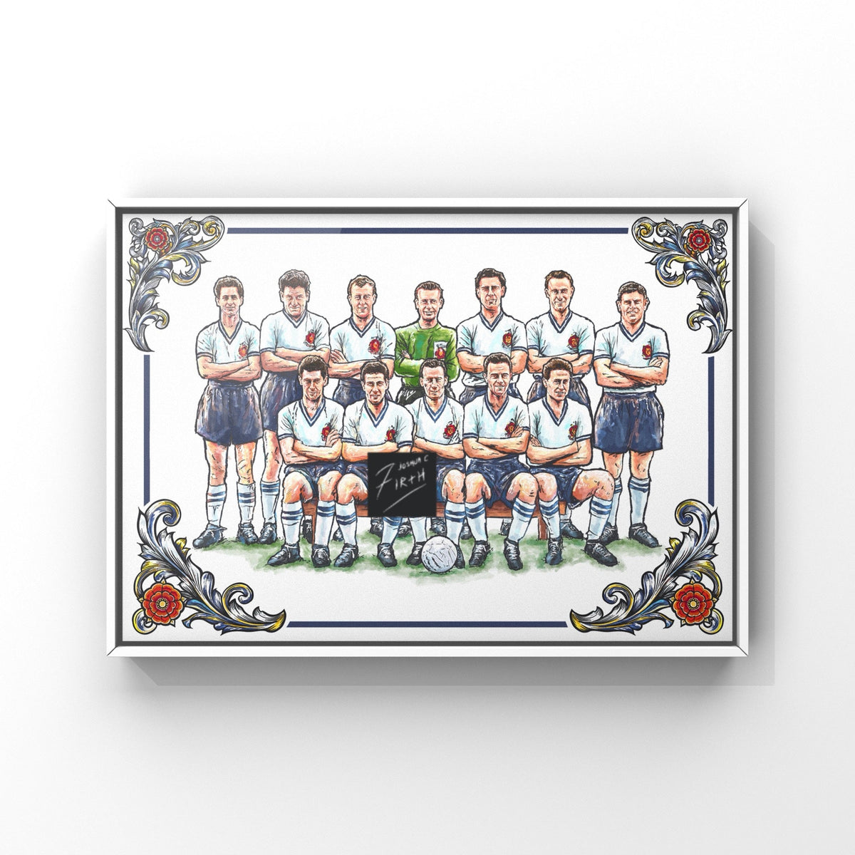 Bolton Inspired 1958 Team Football Art Print