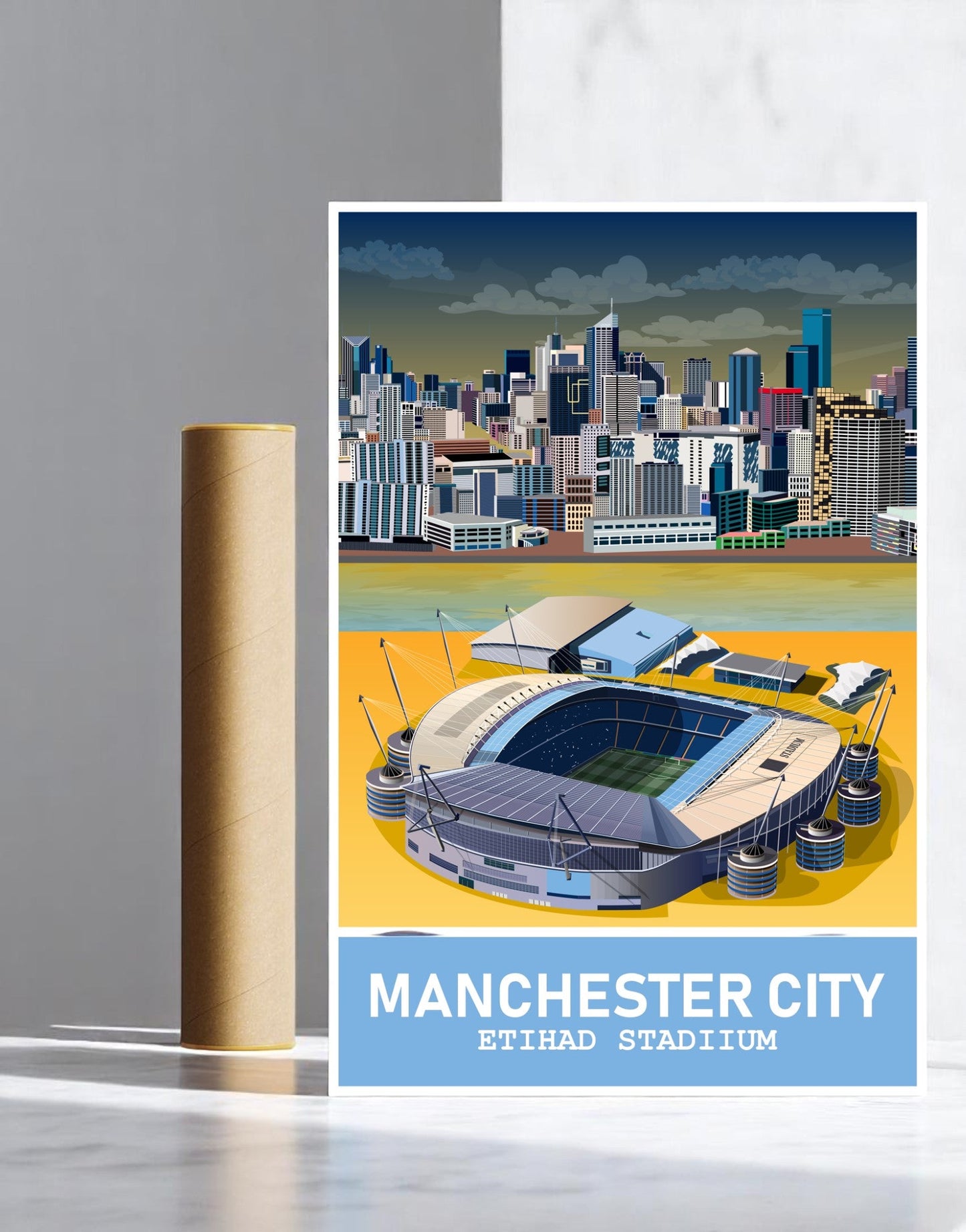 Etihad Stadium x Manchester A3 Print