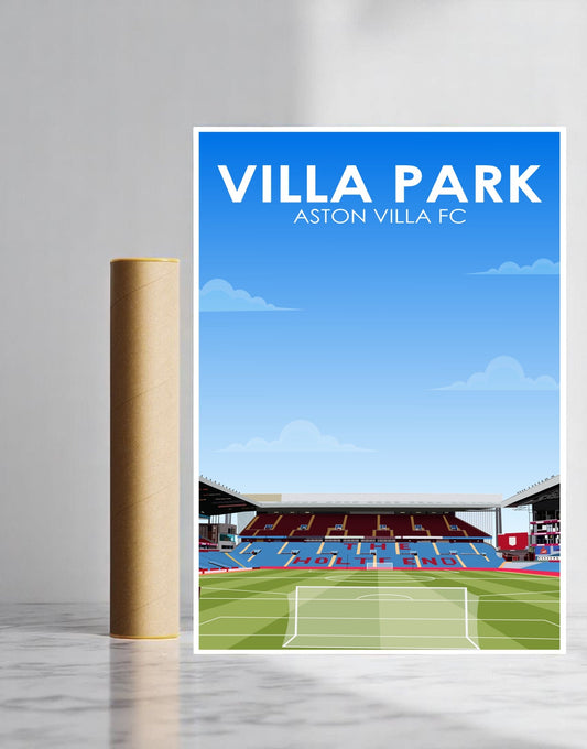 Villa Park Stadium A3 Print