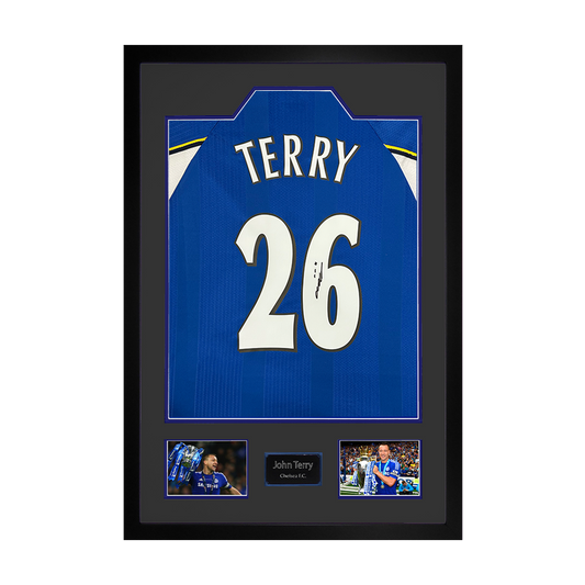 John Terry Signed Chelsea Shirt Premium Frame