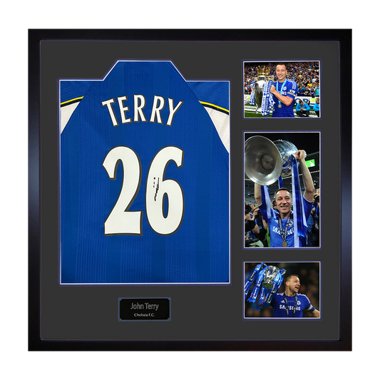 John Terry Signed Chelsea Shirt Elite Frame