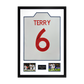 John Terry Signed England Shirt Premium Frame