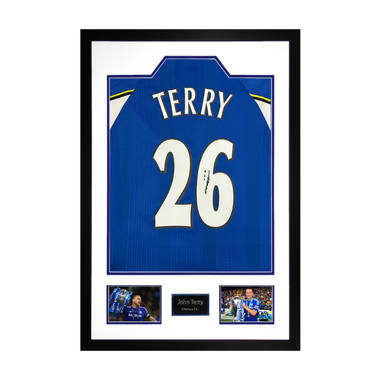 John Terry Signed Chelsea Shirt Premium Frame