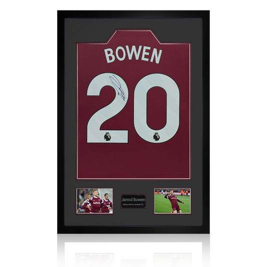 Jarrod Bowen Signed West Ham United Shirt Premium Frame