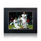 Dimitar Berbatov, Aaron Lennon & Jermaine Jenas Signed Tottenham Hotspur Image Deluxe Mount Frame