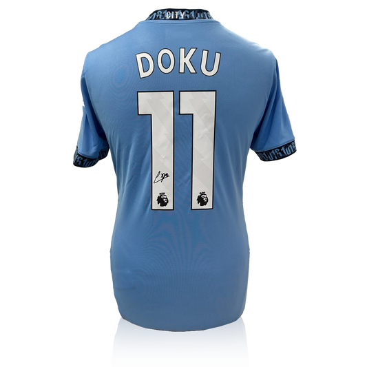 Jérémy Doku Signed Manchester City 24/25 Shirt