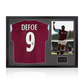 Jermain Defoe Signed West Ham Shirt Classic Frame